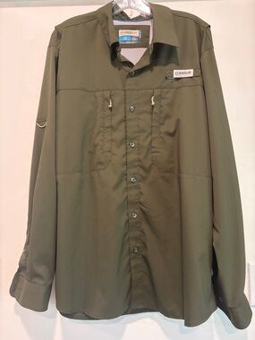 Magellan Outdoors Olive Green Lightweight Fishing Shirt